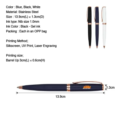 Corporate Gift Malaysia Gifts Worlds GW1188 Rose Twisted Metal Ball Pen Best Premium Gift Malaysia 7